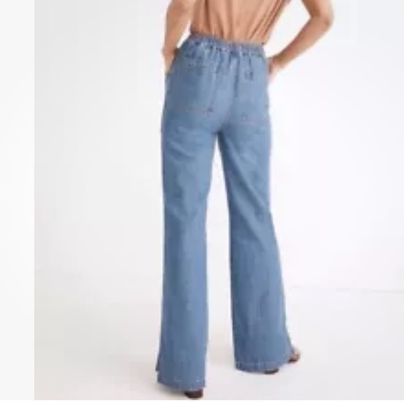 EUC Madewell L Wide-leg, Baggy, Pull-on Denim Jeans - Picture 3 of 11